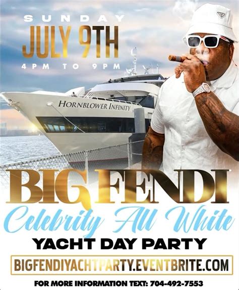 Big Fendi's Celebrity All White Yacht Party 